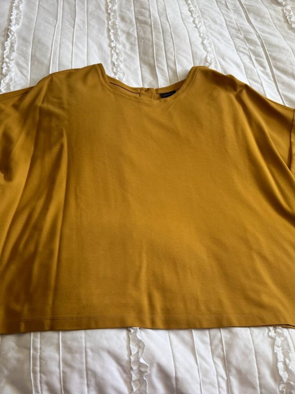 J. Jill Wearever Collection Womens Plus Size 4X Mustard Yellow Tunic
